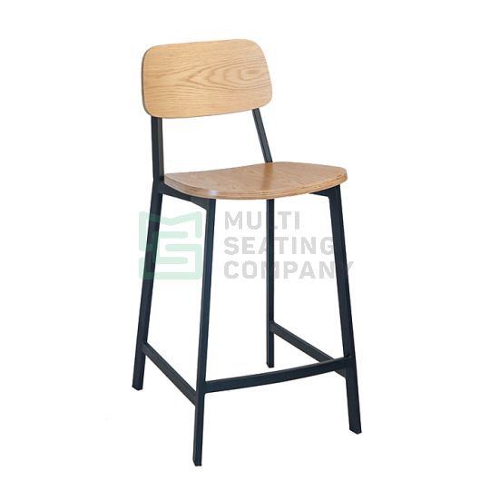 Espriit Chair Natural Back / Black Frame / Natural Seat