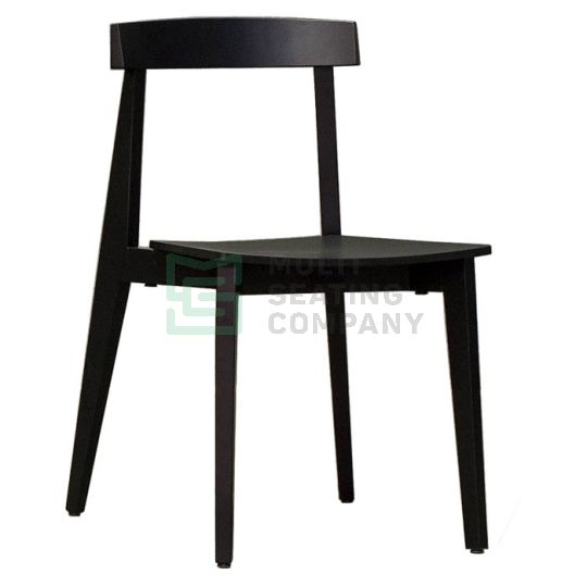 Izu Chair Black with Timber Seat