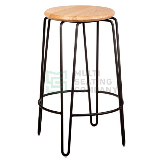 Otto Stool 650mm Natural Timber Seat